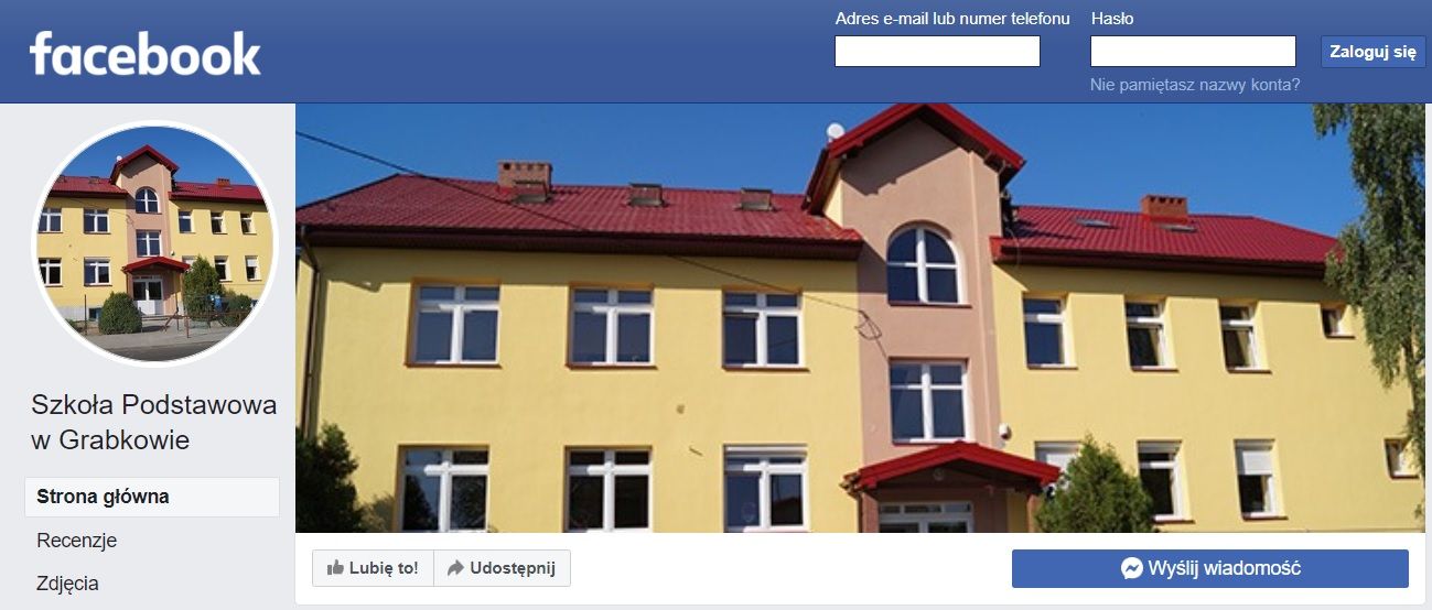 SZKOŁA PODSTAWOWA W GRABKOWIE NA FACEBOOKU