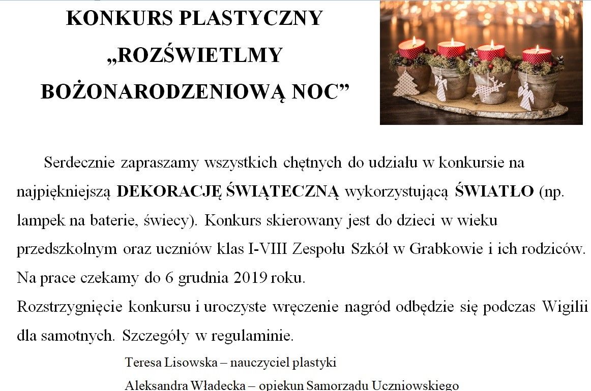Przypominamy o dekoracjach świątecznych tworzonych z myślą o samotnych Seniorach z naszej okolicy