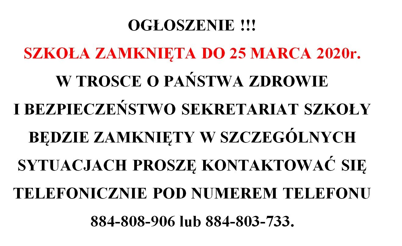 NAJNOWSZE INFORMACJE